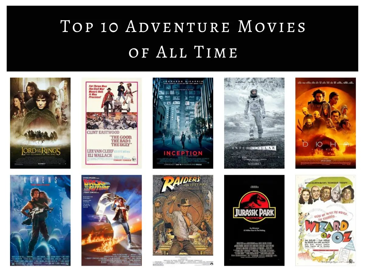 Top 10 Adventure Movies of All Time
