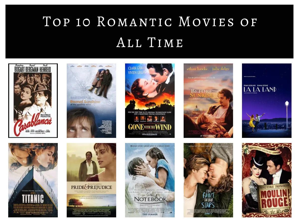Top 10 Romantic Movies of All Time